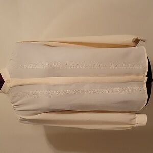 Vintage Primavera Firenze Long Sleeve Blouse Pale Yellow Size 4 See measurement